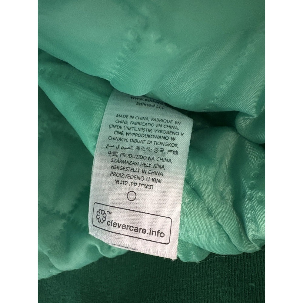 edited Boston Baseball Jacket Green with White Spell Out Women's size M - Picture 4 of 5